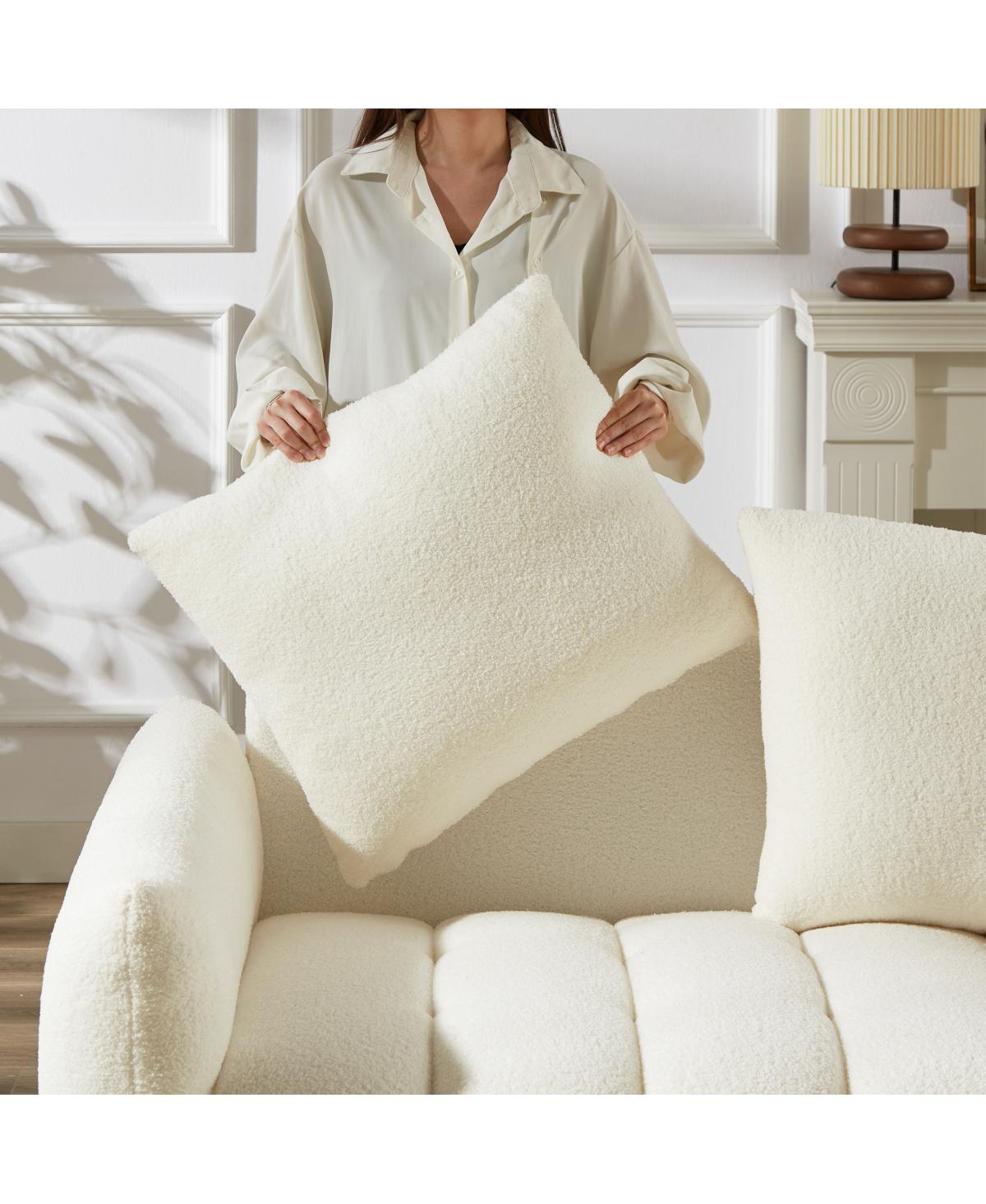 Streamdale Furniture 3 Seater + 1 Seater Combo Sofa, Modern Living Room, Teddy Sofa, Wooden Frame