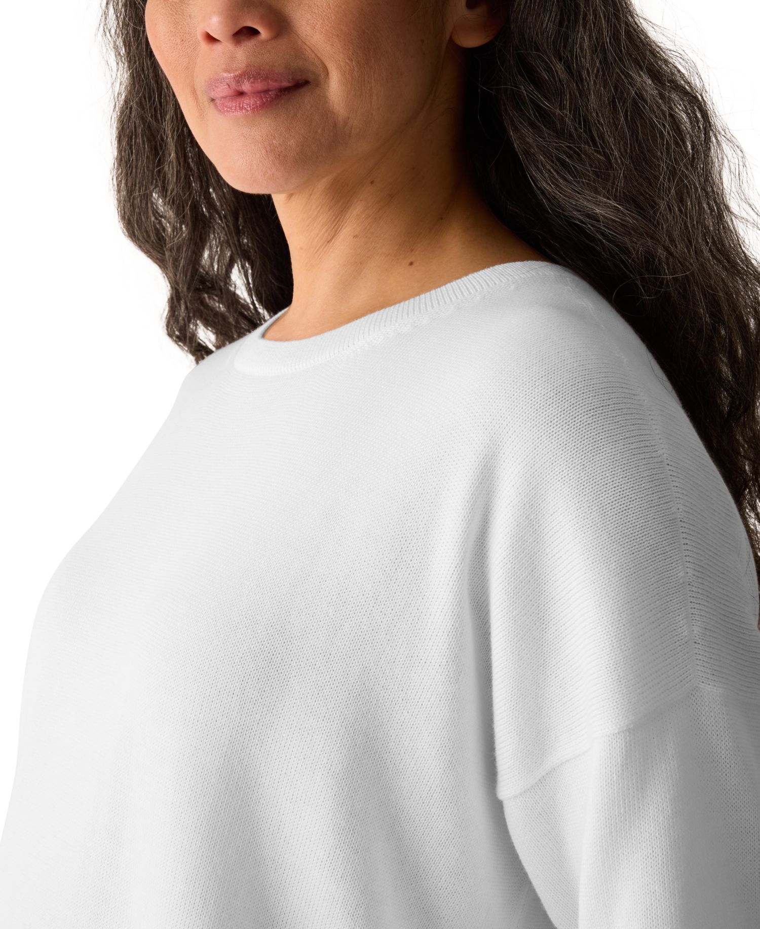 Eileen Fisher Women's Crew Neck Pull-On Top