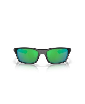 Unisex Rectangle Whitetip Polarized Sunglasses, 6S9056