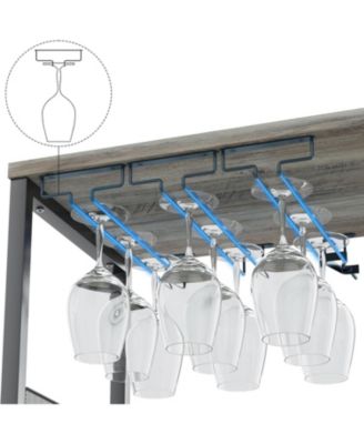 Wine Cabinet with Large Storage Space and Detachable Rack Small Sideboard and Buffet Cabinet with Mesh Door