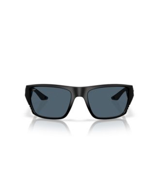 Men's Rectangle Finlet Polarized Sunglasses, 6S9118