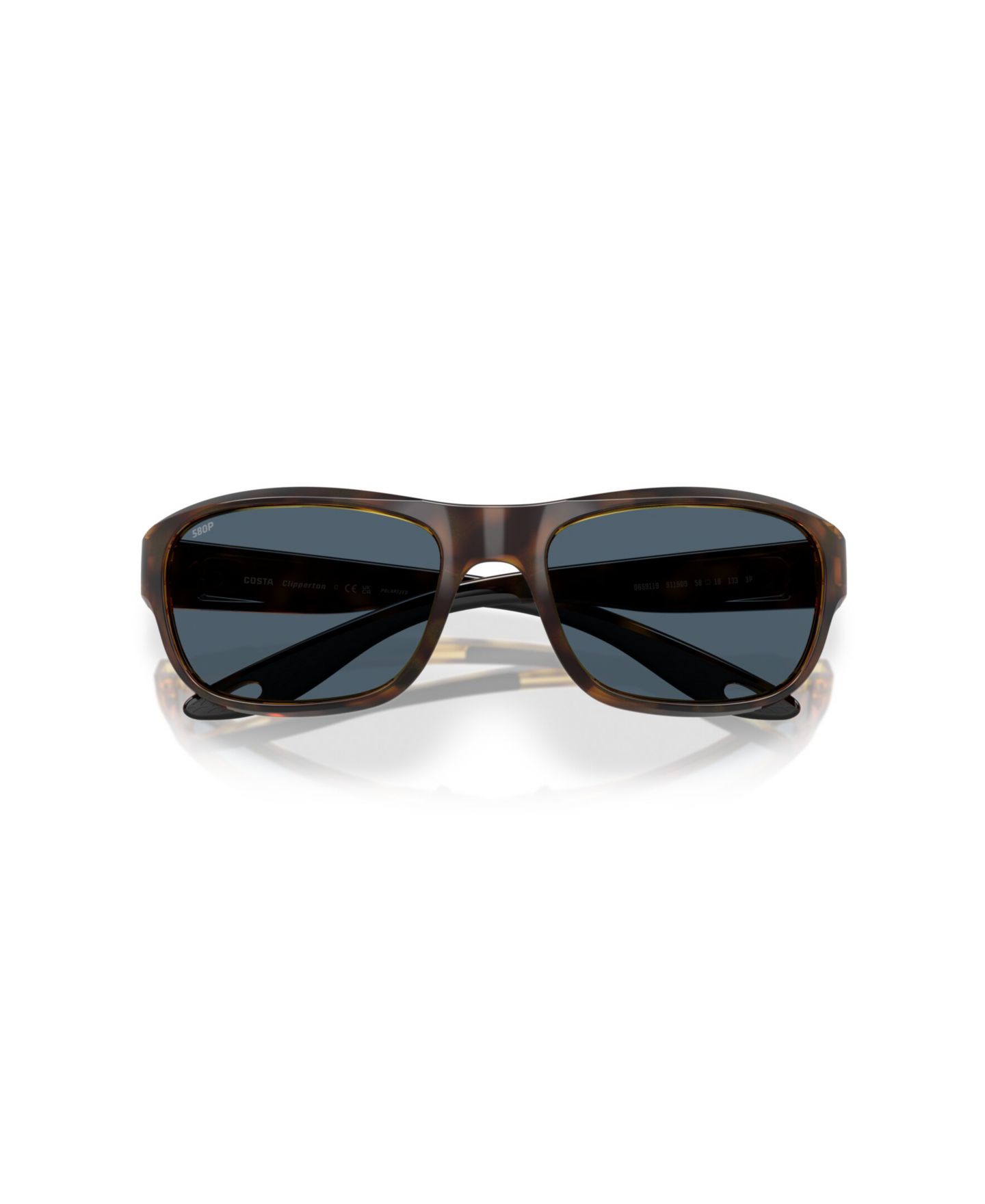 Солнцезащитные очки Costa Del Mar Unisex Rectangle Clipperton Polarized Sunglasses, 6S9119, цвет: Черепаховый — фото 5