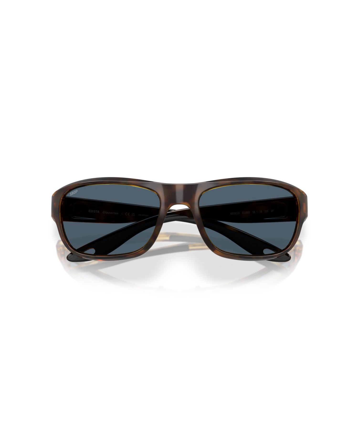 Unisex Rectangle Clipperton Polarized Sunglasses, 6S9119