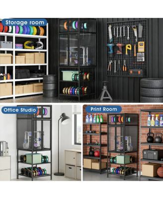  3D Printer Cabinet with Filament Storage Rack & Noise-Reducing Design