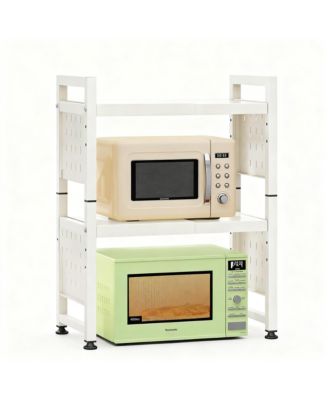 Expandable, Rust-Proof, Space-Saving 3-Tier Microwave Stand