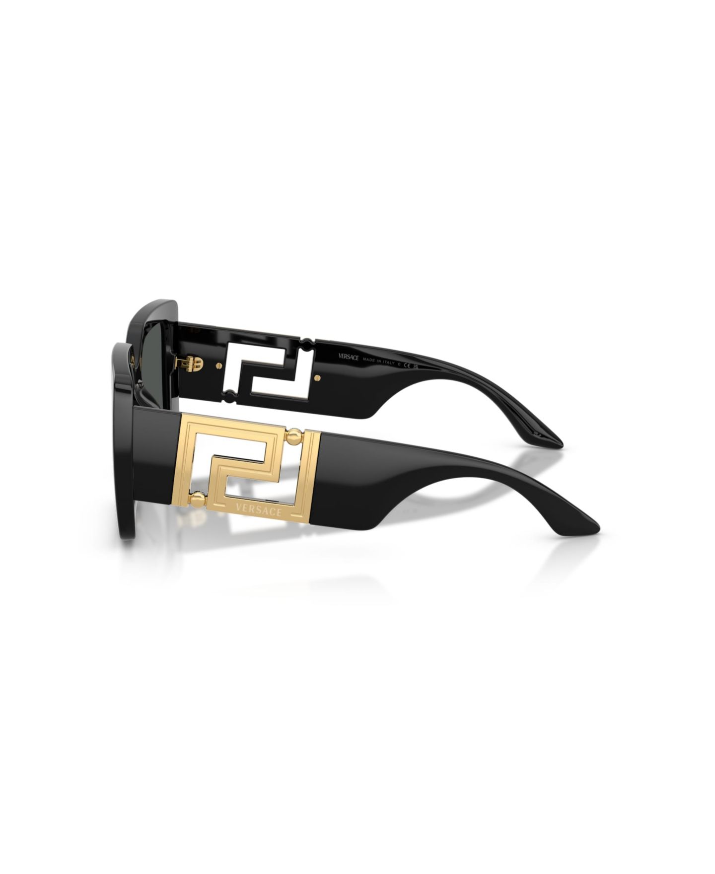Женские солнцезащитные очки Versace Square Sunglasses, VE4505U, цвет: Чёрный — фото 3