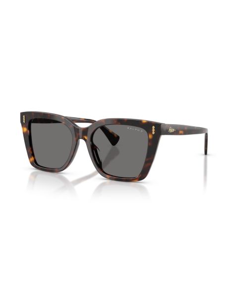 Женские солнцезащитные очки Ralph by Ralph Lauren Square Polarized Sunglasses, RA5349U, цвет: Блестящий тёмный гавана