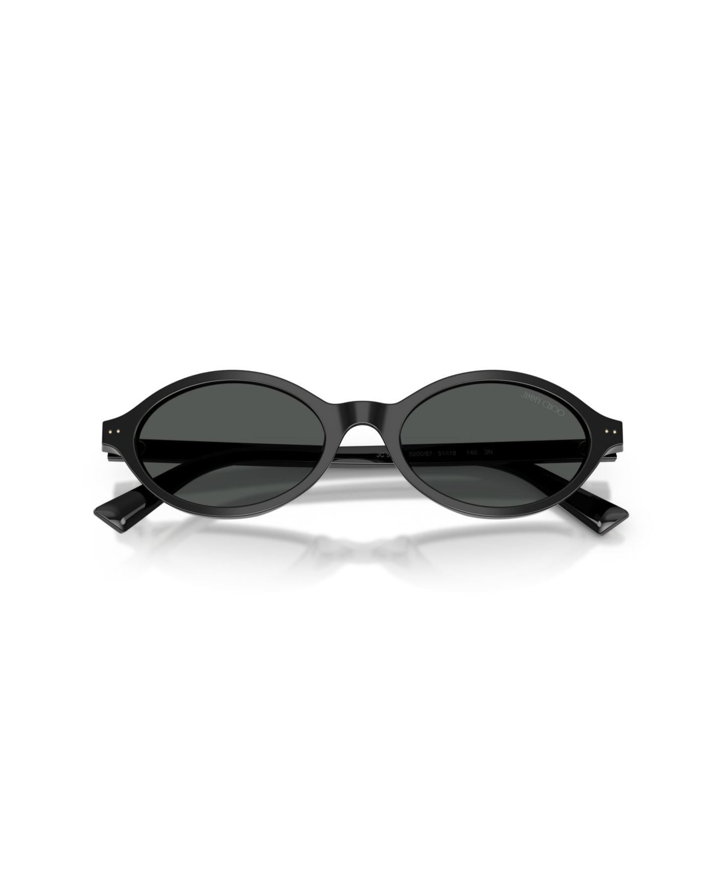 Женские солнцезащитные очки Jimmy Choo Oval Sunglasses, JC5068U, цвет: Чёрный — фото 5
