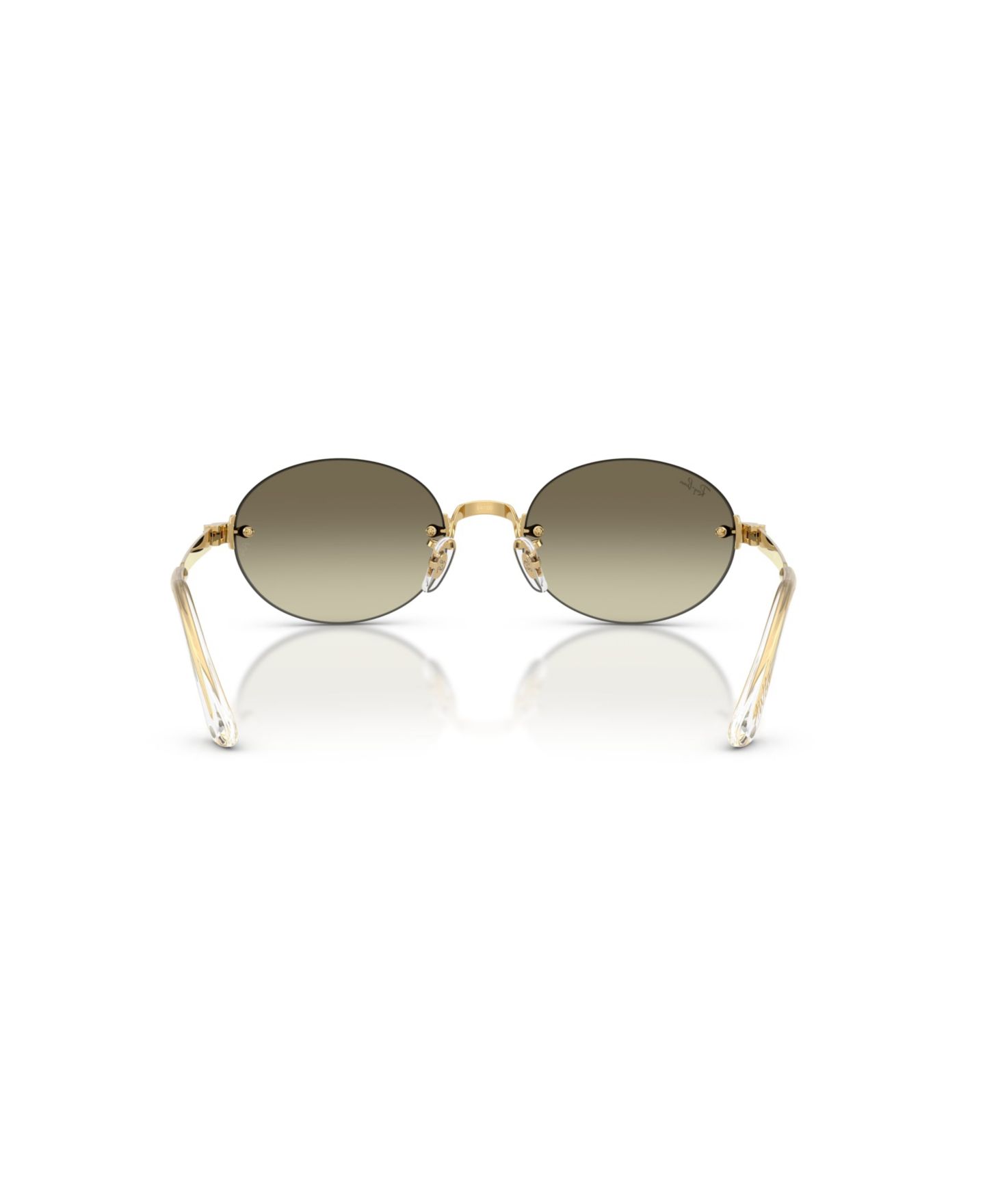 Солнцезащитные очки Ray-Ban Unisex Oval Sunglasses, RB3929, цвет: Золотой — фото 4