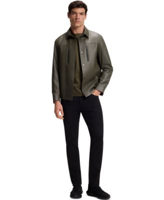 BOSS by x Porsche Men's Mercerized-Cotton Reflective Branding T-Shirt