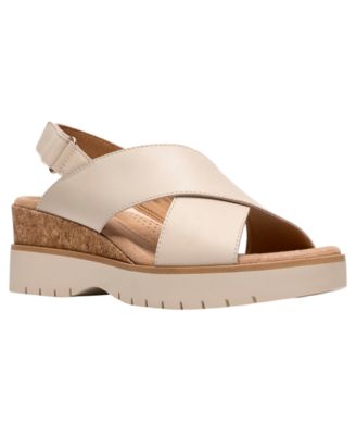 Women's Diaz Cross Round Toe Wedge Sandals