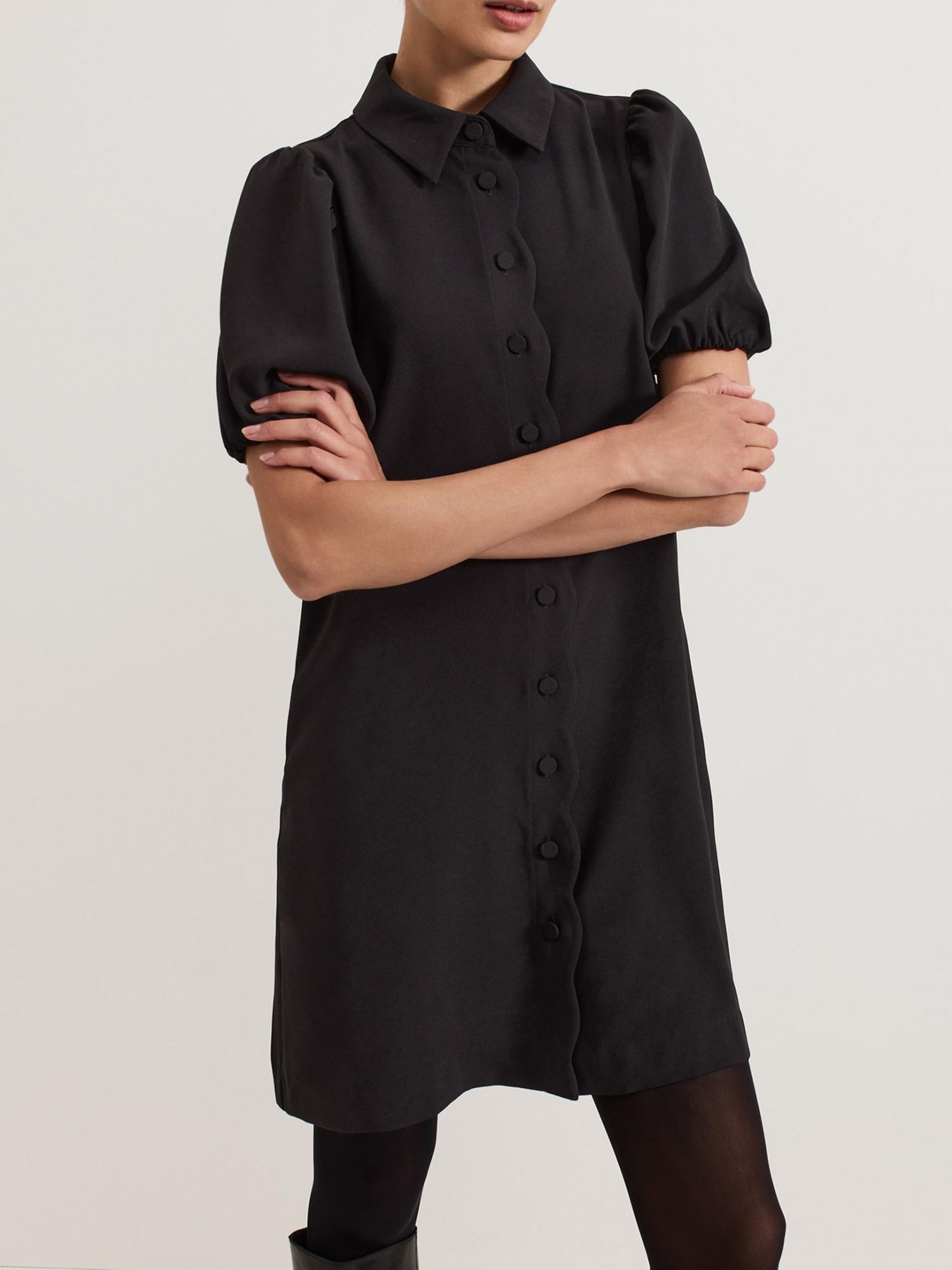 Women's Candice Scallop Detail Shirt Dress