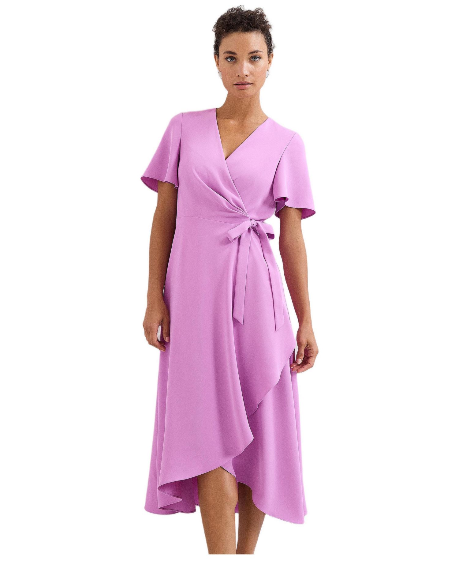 Women's Julissa Short Sleeve Wrap Midi Dress