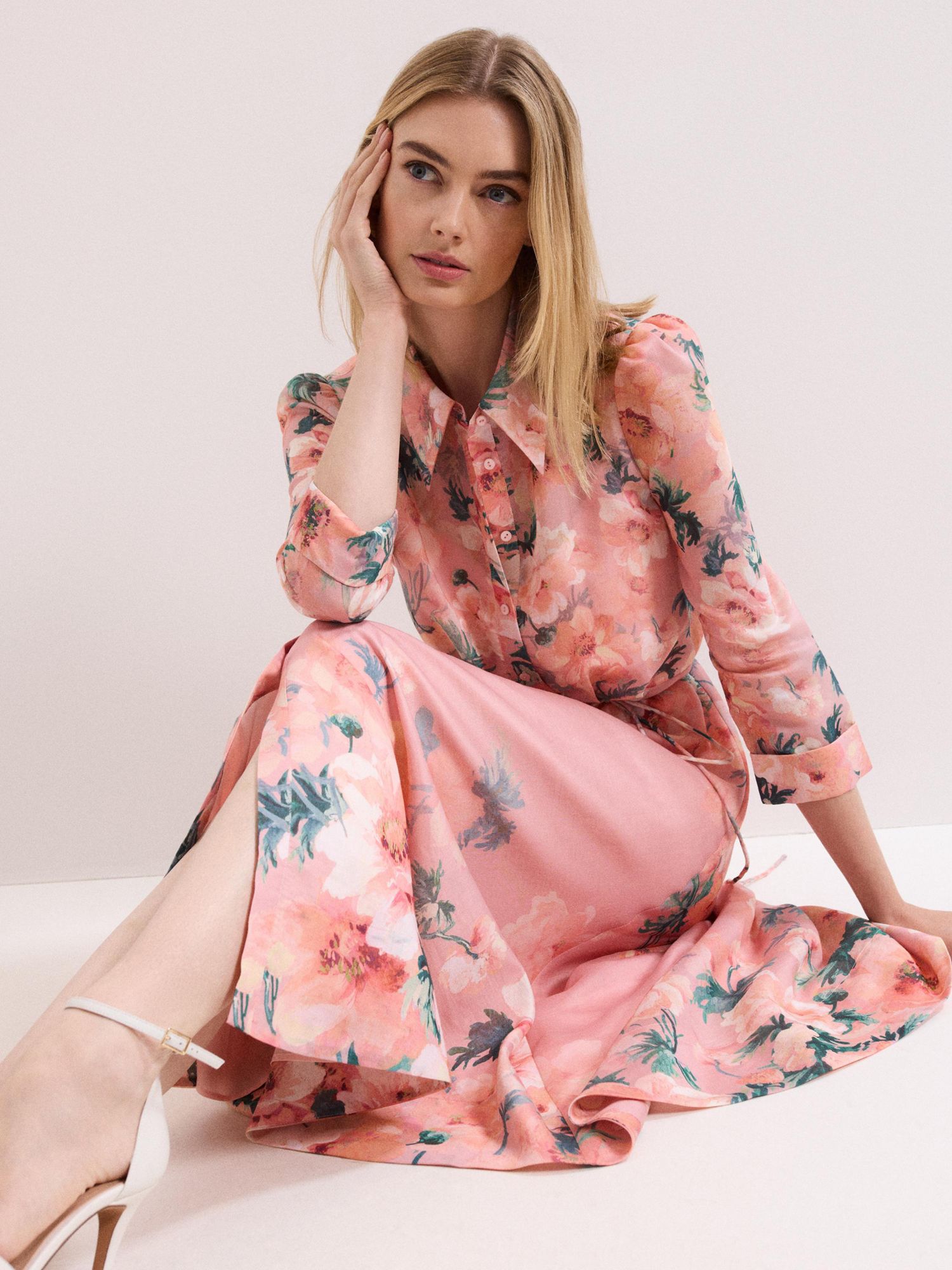 Women's Anabella 3/4 Sleeve Midi Dress