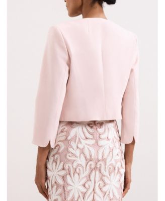 Women's Elizabeth Cropped Round Neck Jacket