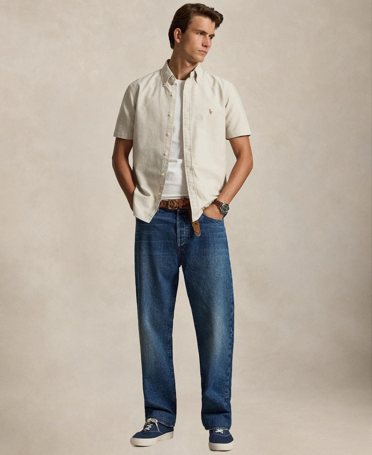 Polo Ralph Lauren Men's Classic-Fit Short-Sleeve Oxford Shirt