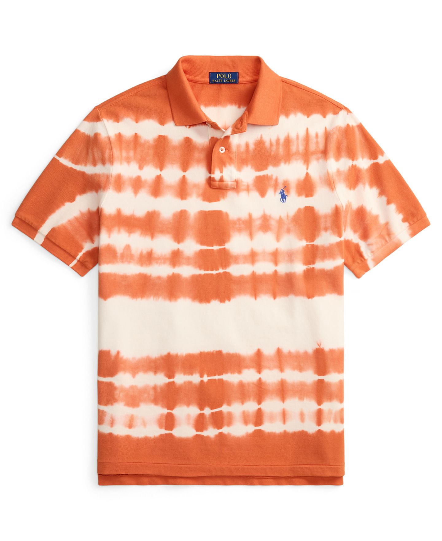 Мужское поло Polo Ralph Lauren Short-Sleeve Polo Shirt, цвет: Небесно-голубой разноцветный — фото 5