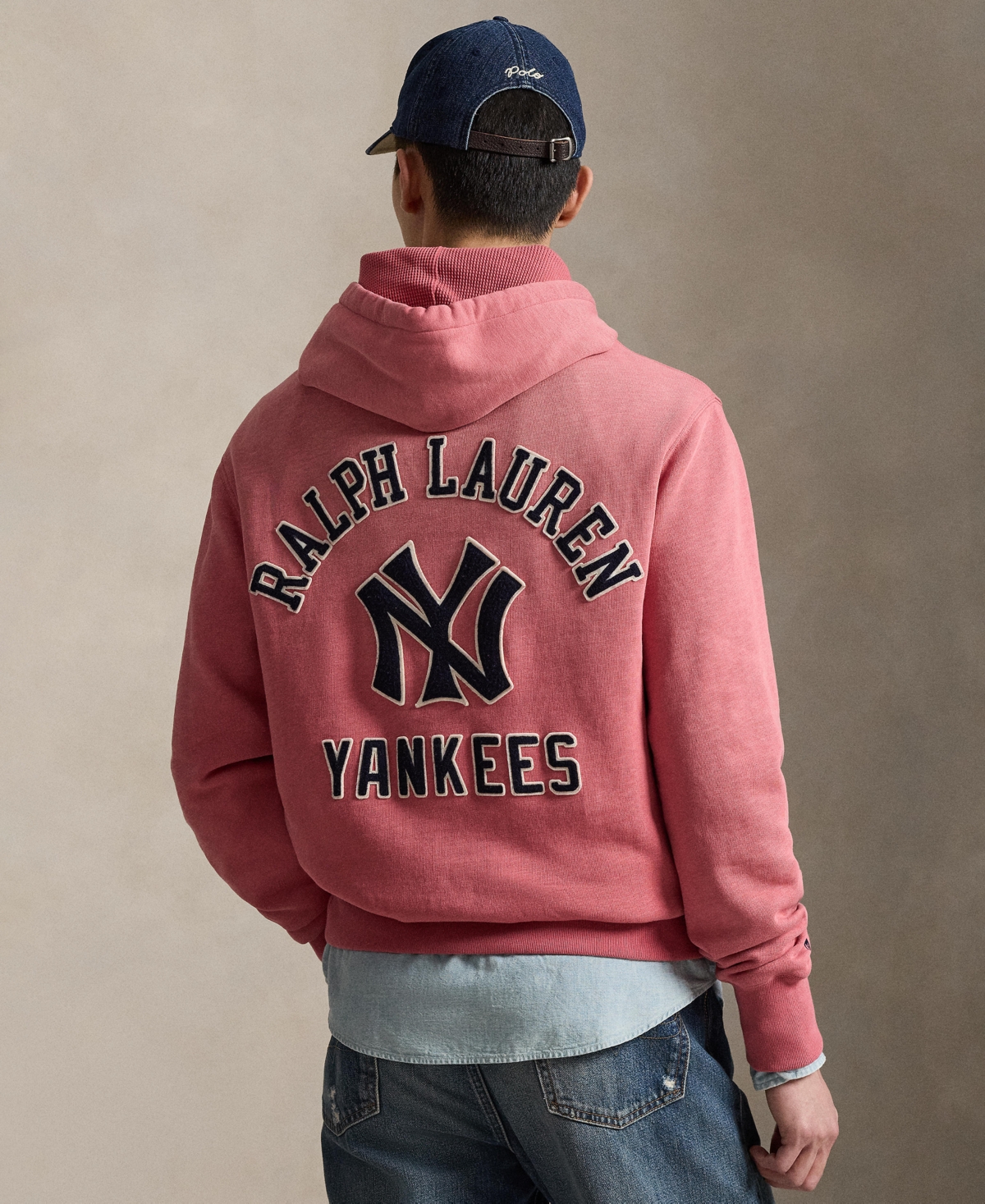 Polo Ralph Lauren Men's Yankees Logo Fleece Hoodie