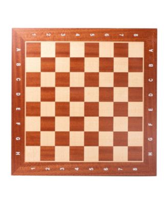 Sapele & Maple Inlaid Chessboard, Professional Tournament Chess Board Only