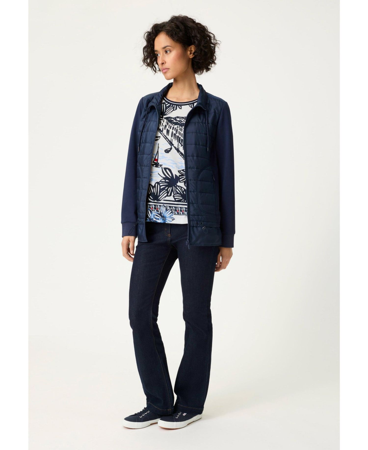 Women's Riviera Scene Print T-Shirt