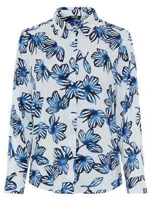 Women's Floral Stripe Shirt