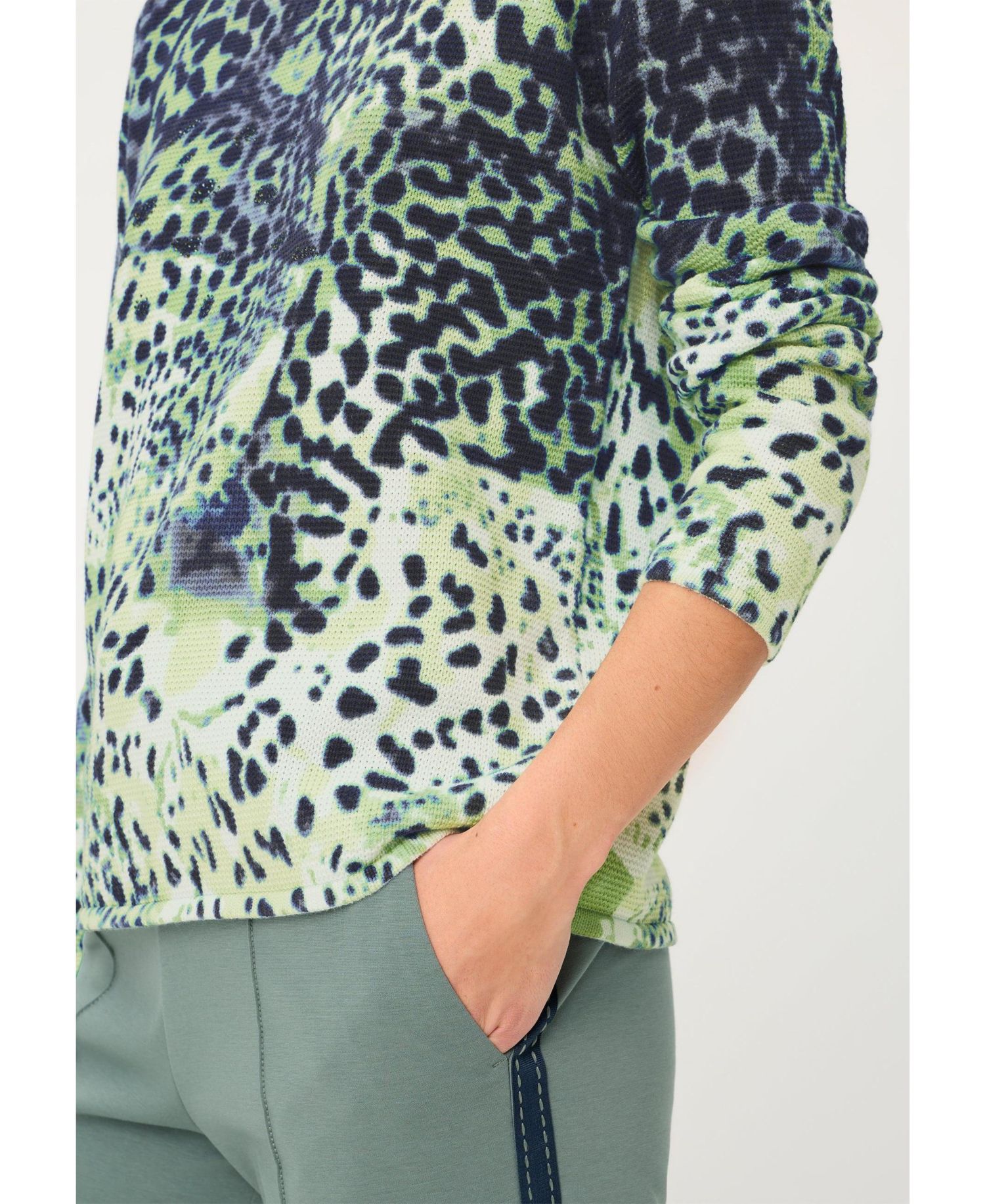 Women's Animal Print Camo Sweater