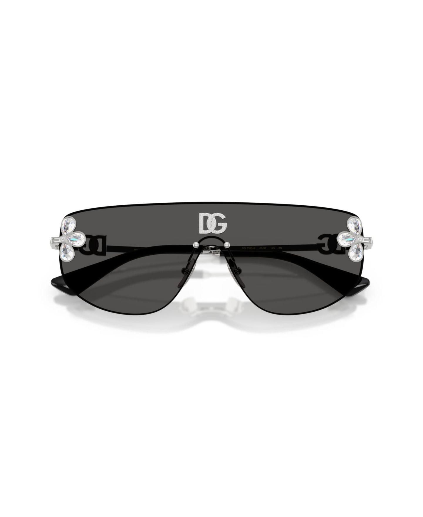 Женские солнцезащитные очки Dolce&Gabbana Rectangle Sunglasses, DG2333B, цвет: Серебряный — фото 5