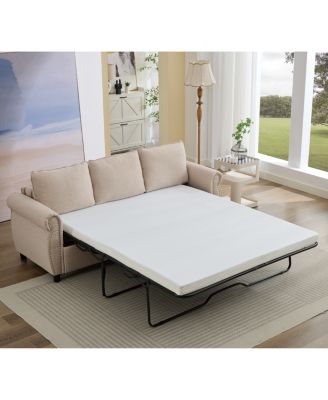 81.5" 2-in-1 Queen Convertible Sleeper Sofa Bed, Pull Out Couch Bed