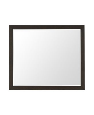 Ryder 38" Beveled Glass Oak Veneer Mirror