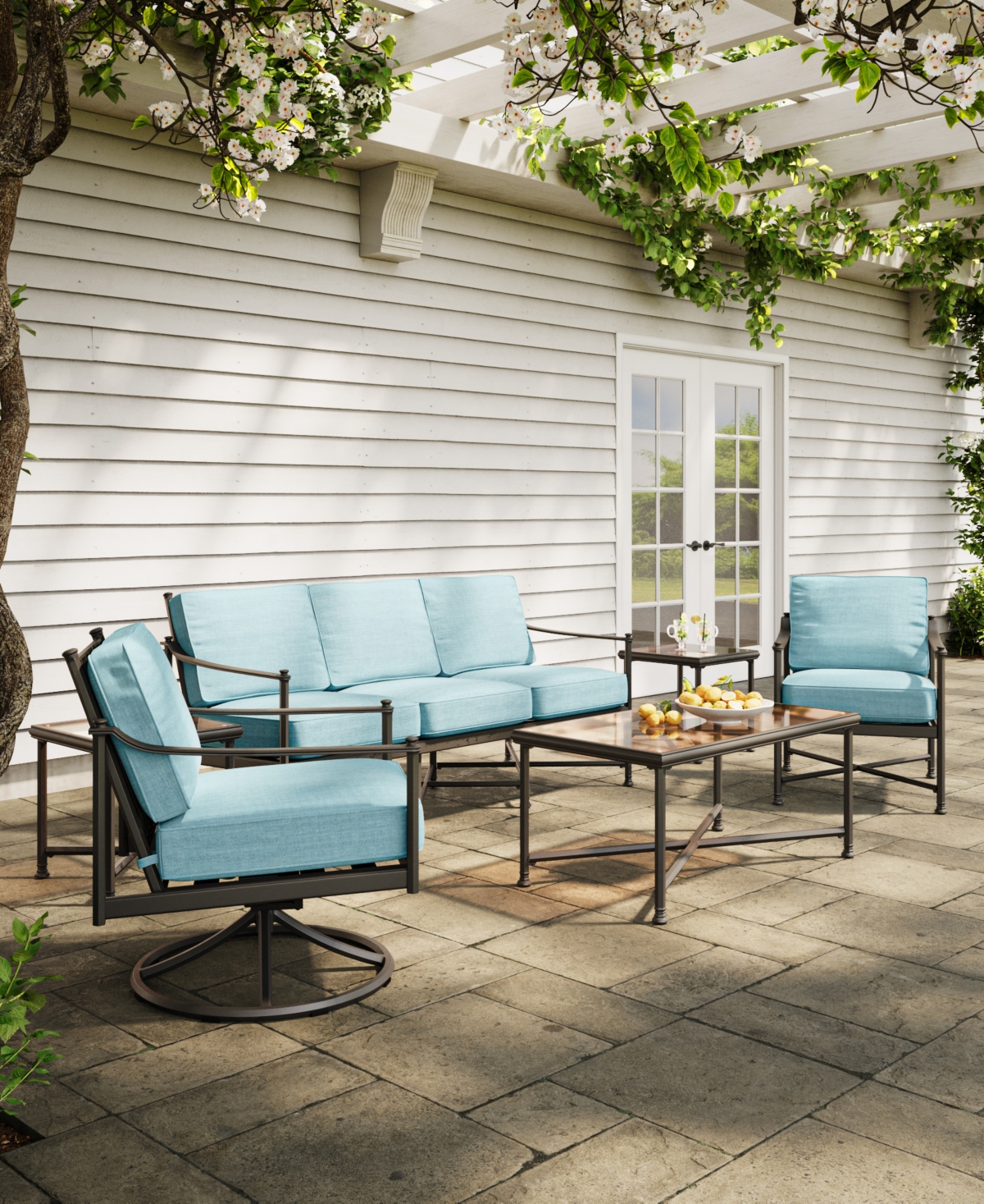 Agio Wellington 35" Acrylic Sofa, Created for Macy's