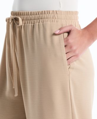 Petite Drawstring Wide-Leg Pants