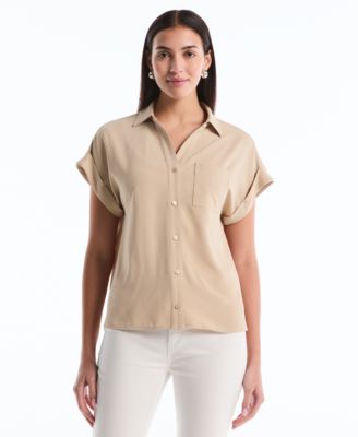 Petite Roll Short-Sleeve Shirt
