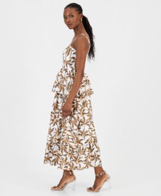 Petite Tiered Woven Dress