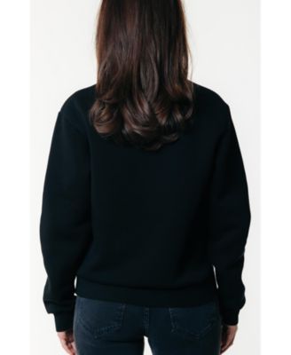 Women's Denim Patch Relaxed Sweat
