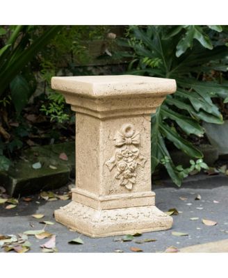 Pedestal Column Plant Stand, 19 Inch, Indoor and Outdoor