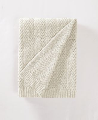 Chevron Faux Mohair Throw, 50" x 70"