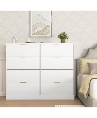 Drawer Dresser for Bedroom, Modern Wood Chest Organizer