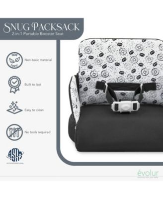 Baby Evolur Snug Packsack 2-in-1 Portable Booster Seat and Travel Bag