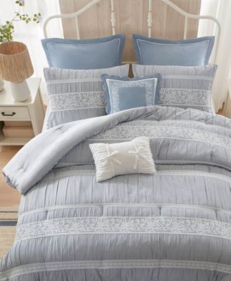 Perryn Jacquard 7-Pc. Comforter Set, Queen