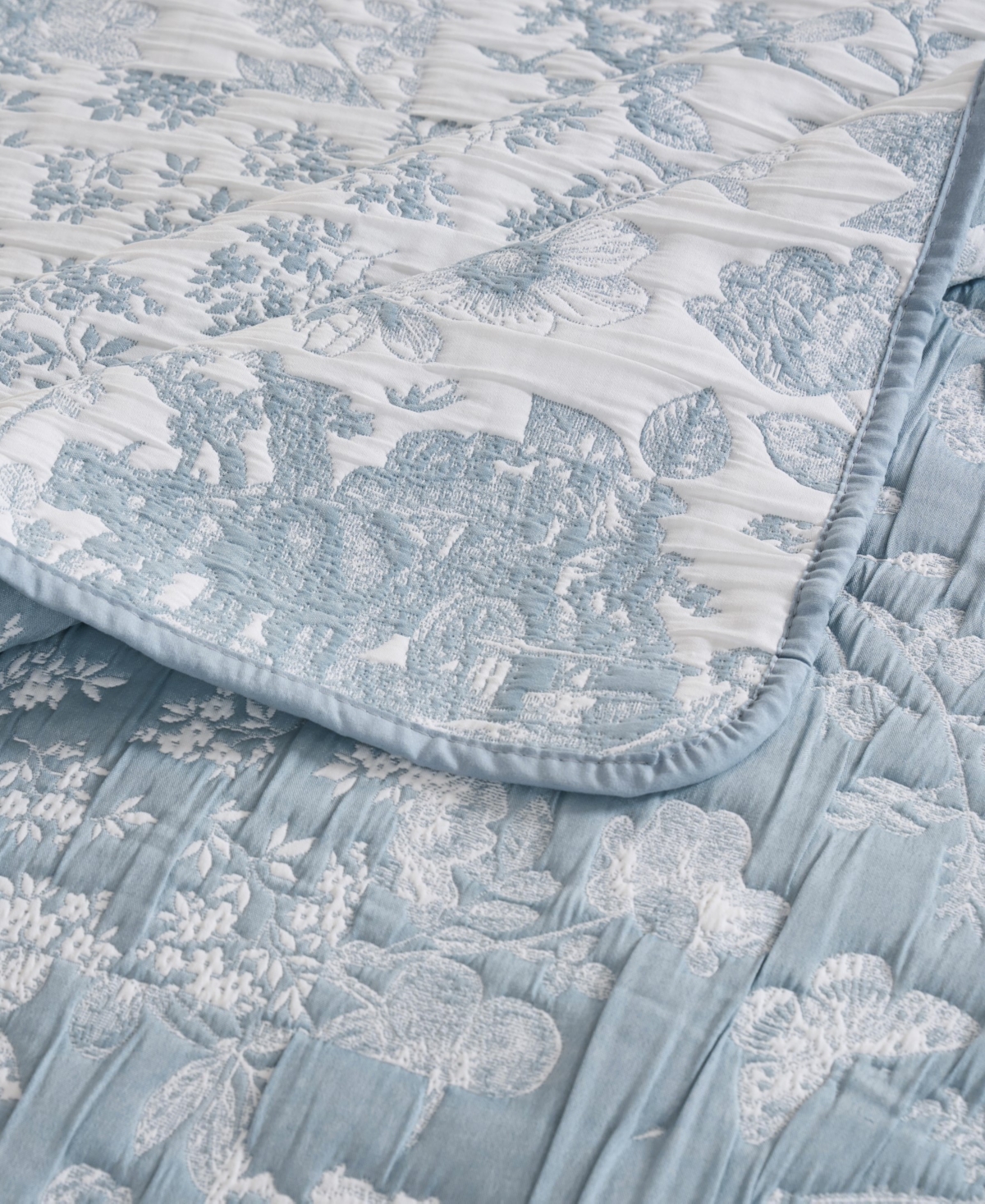 Greenland Home Fashions Toile Patch Reversible 3-Pc. Coverlet Set, Full/Queen