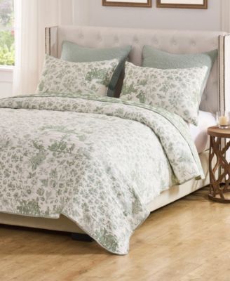 Toile Patch Reversible 3-Pc. Coverlet Set, Full/Queen