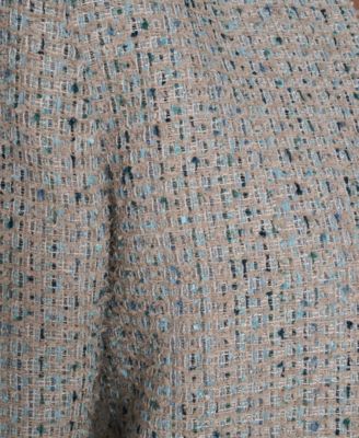 Petite Collarless Open Front Jacket