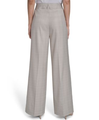 Petite Wide-Leg Fashion Pants