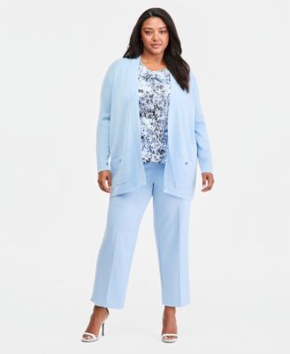 Plus Size Hollywood Slim-Fit Ankle Pants