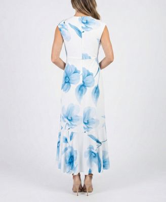 Women's V-Neck Fit & Flare Dress