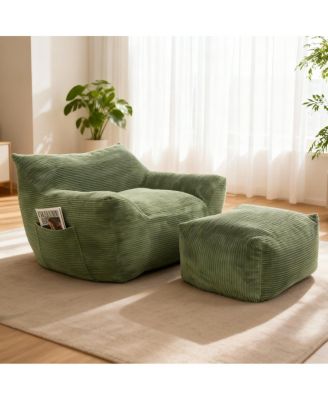 Oversized Comfy Bean Bag Chair for Adults, Living Room Lazy Sofa for Bedroom & Dorm