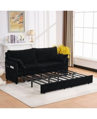 73" Convertible Sofa Bed with USB Ports
