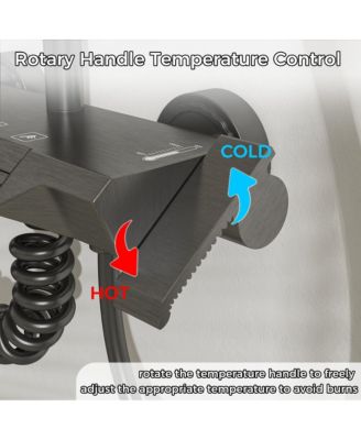 3-Spray Rain Shower Faucet 2.5 GPM & Handheld Combo Kit, 10.63 in. Rain Head