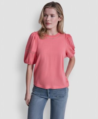 Women's Dome Studs Mini Sleeve T-Shirt