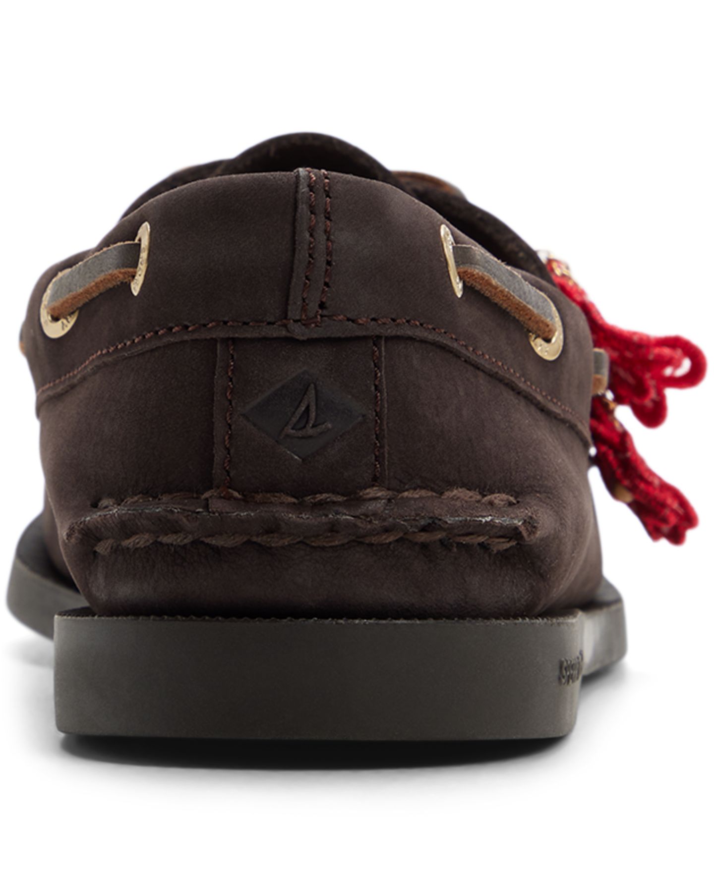 Женские туфли Sperry Authentic Original Two-Eye Round Toe Boat, цвет: Тёмный коричневый — фото 3